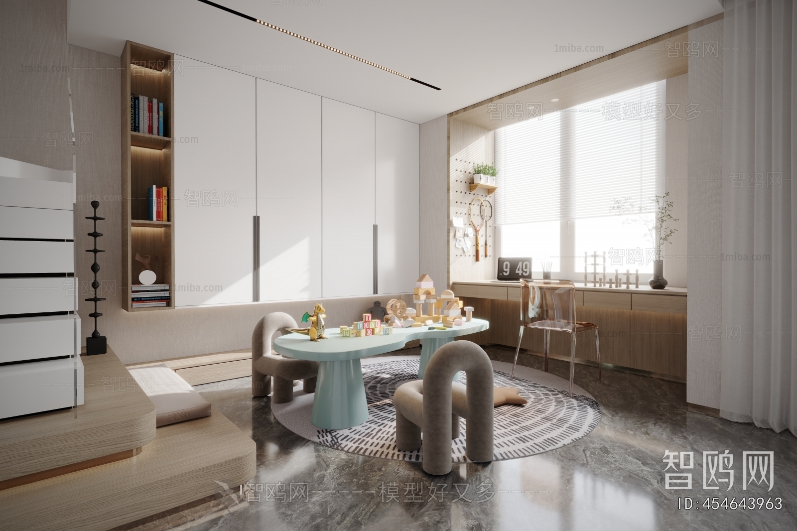 Modern Children's Room Activity Room