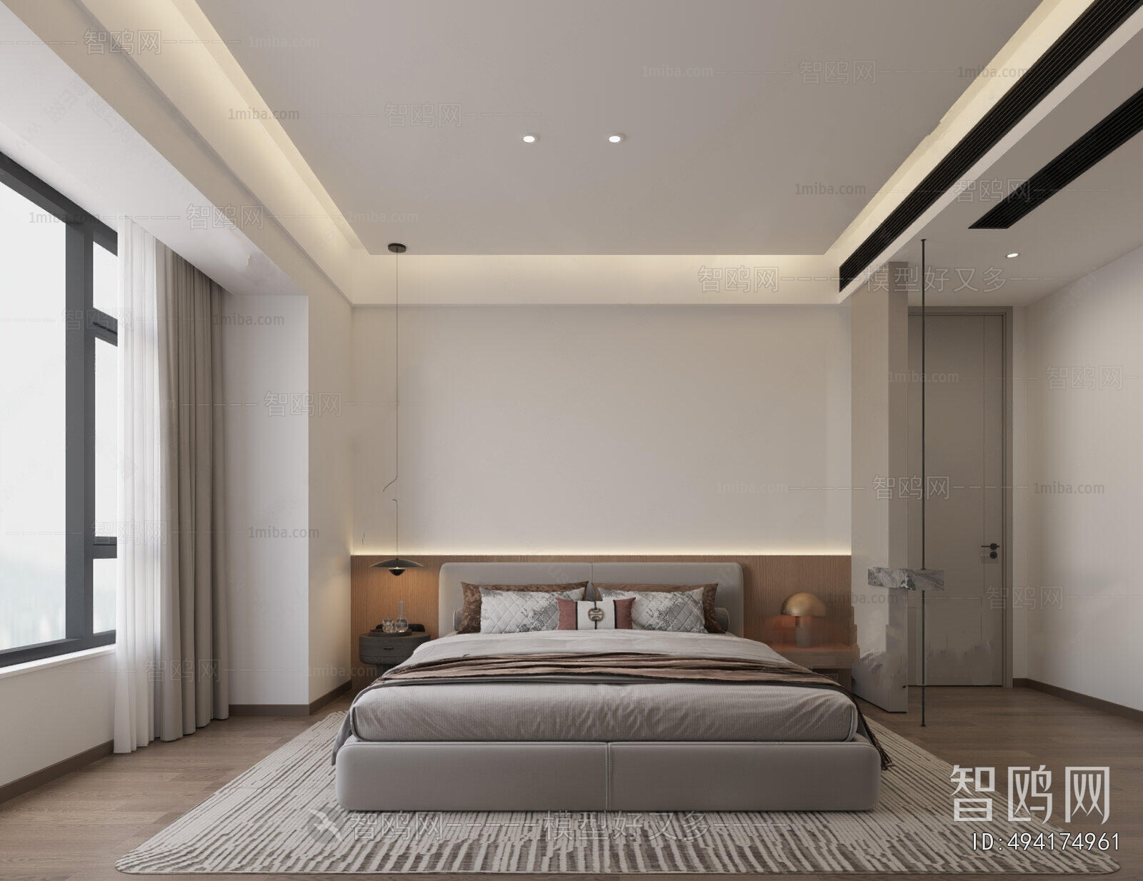 New Chinese Style Bedroom