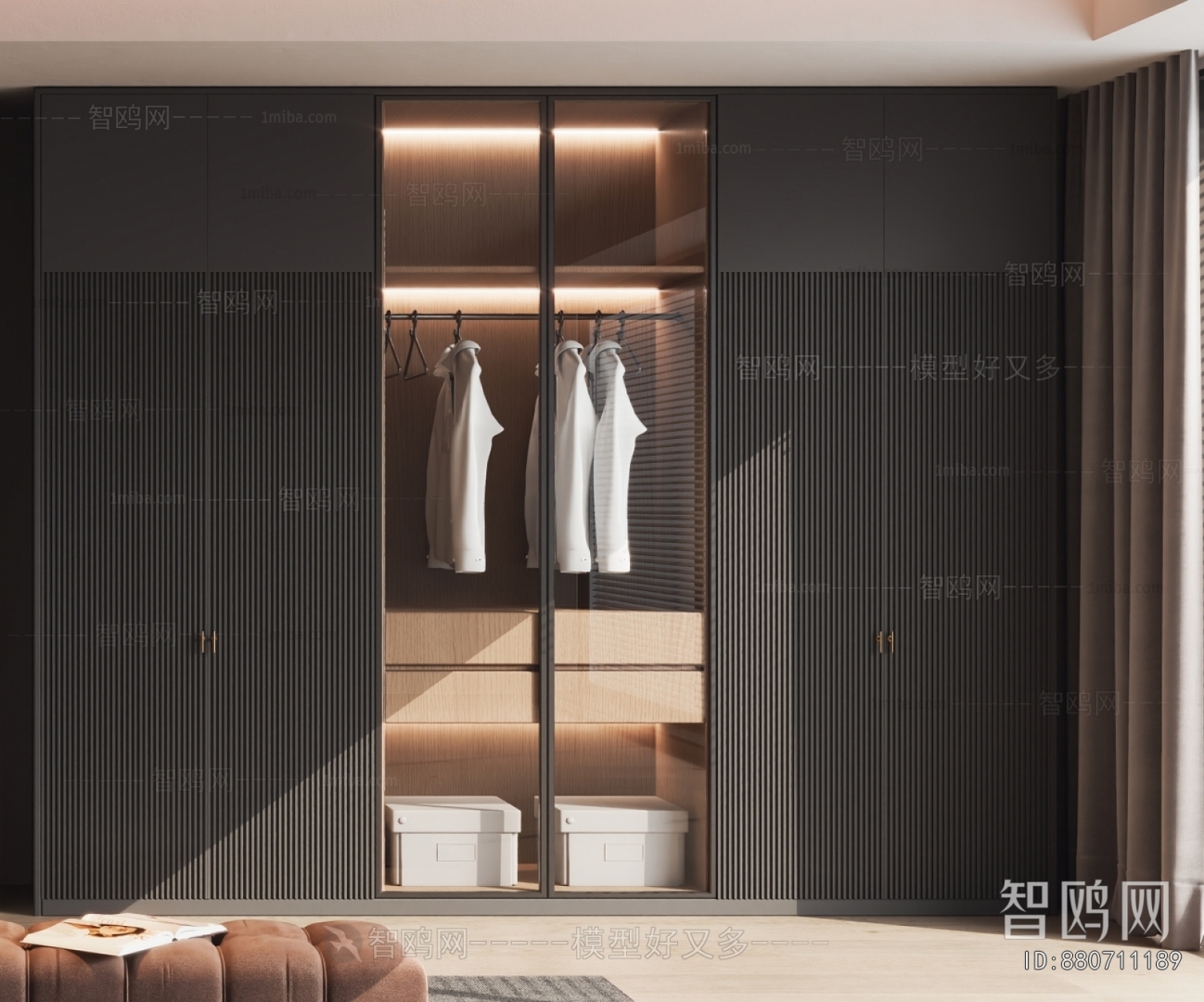 Modern Clothes Storage Area