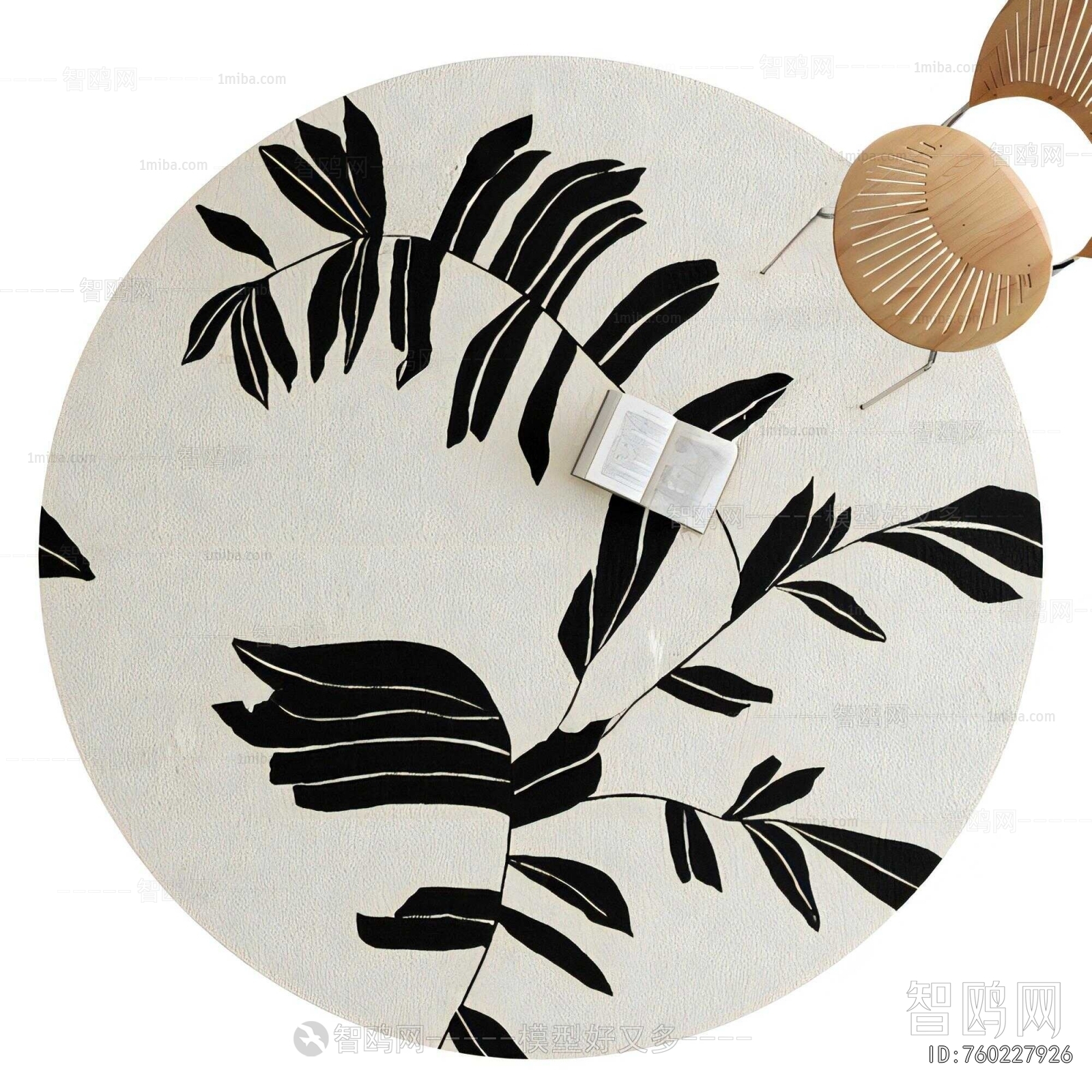 French Style Circular Carpet