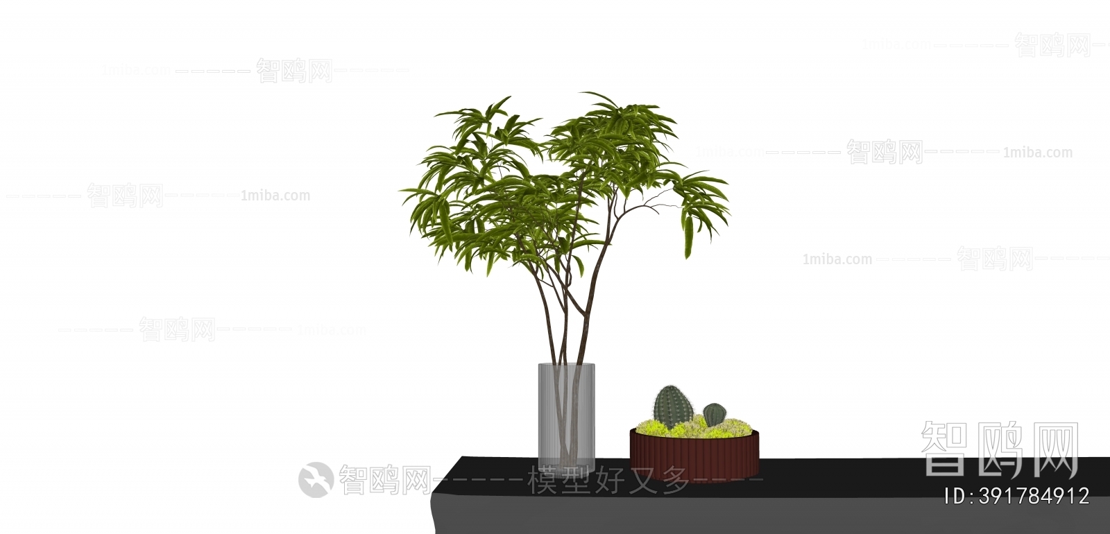 Modern Aquatic Green Plant