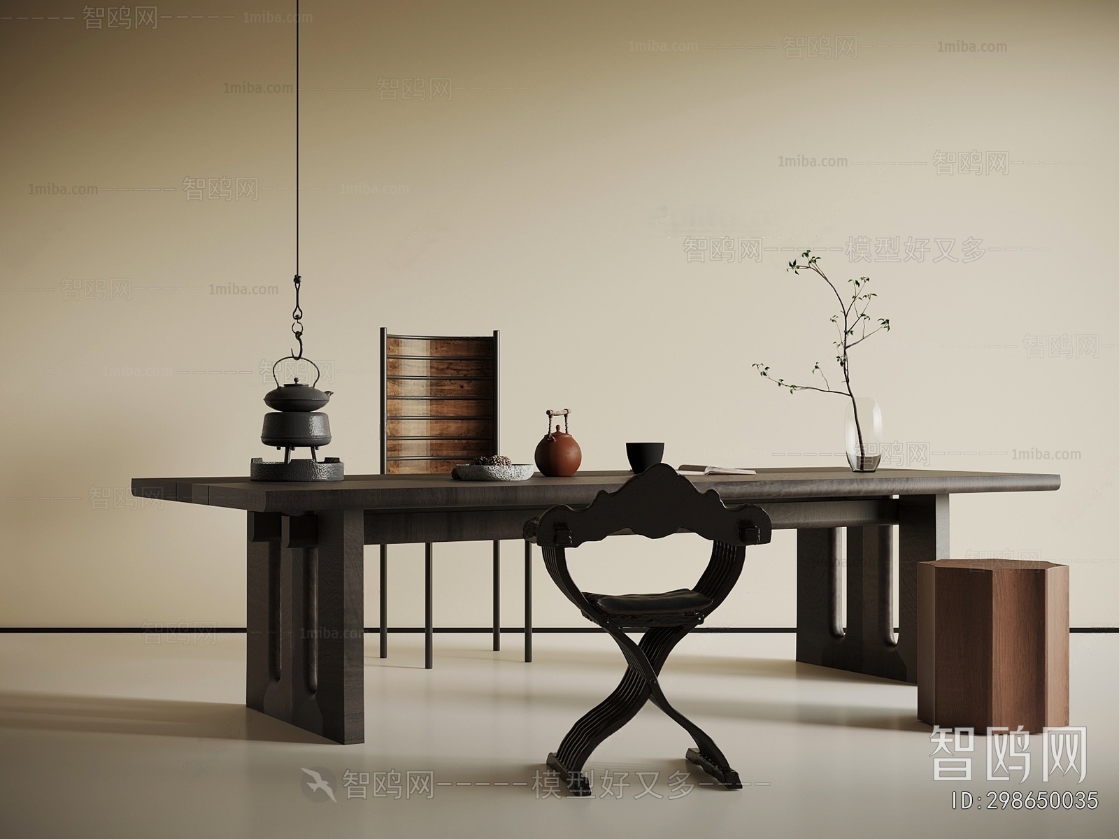 French Style Computer Desk And Chair