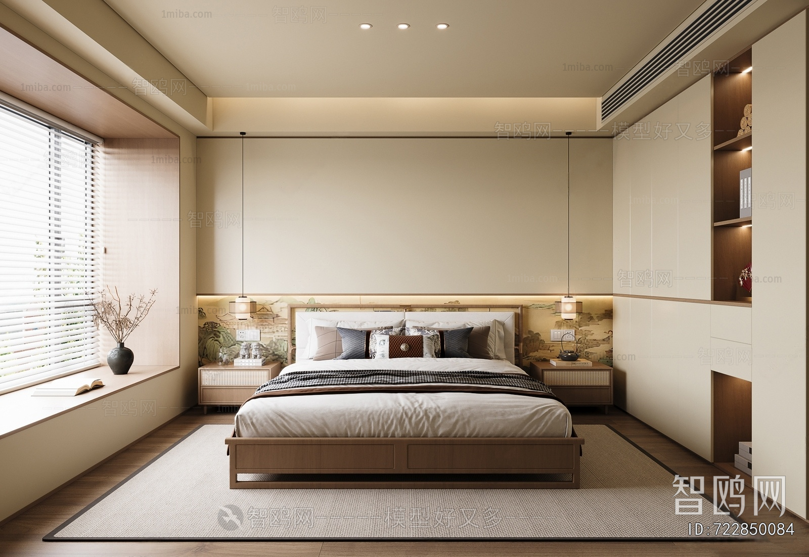 New Chinese Style Bedroom