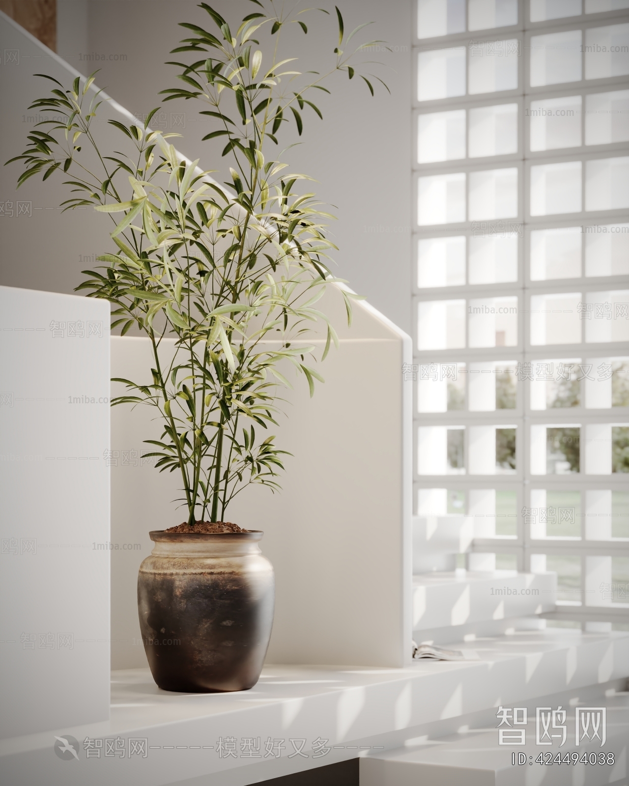 Wabi-sabi Style Ground Green Plant Potted Plants