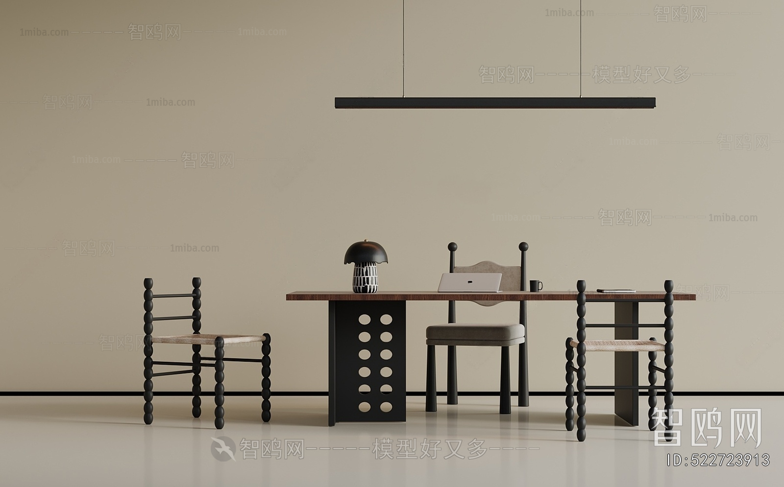 French Style Computer Desk And Chair