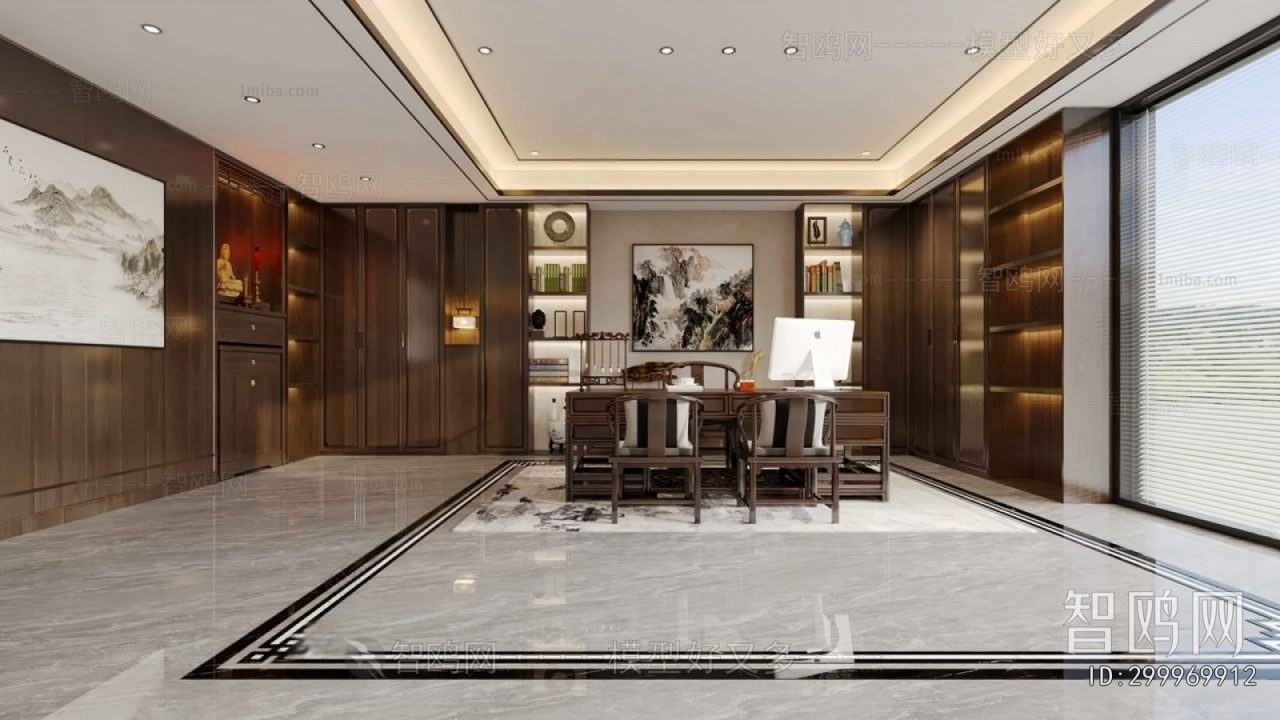 New Chinese Style Manager's Office