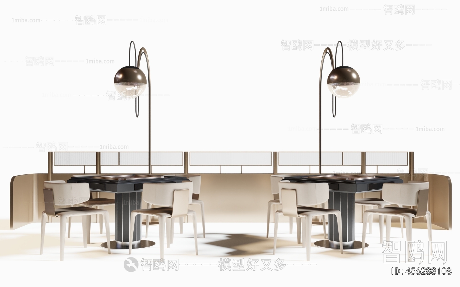 Modern Mahjong Tables And Chairs