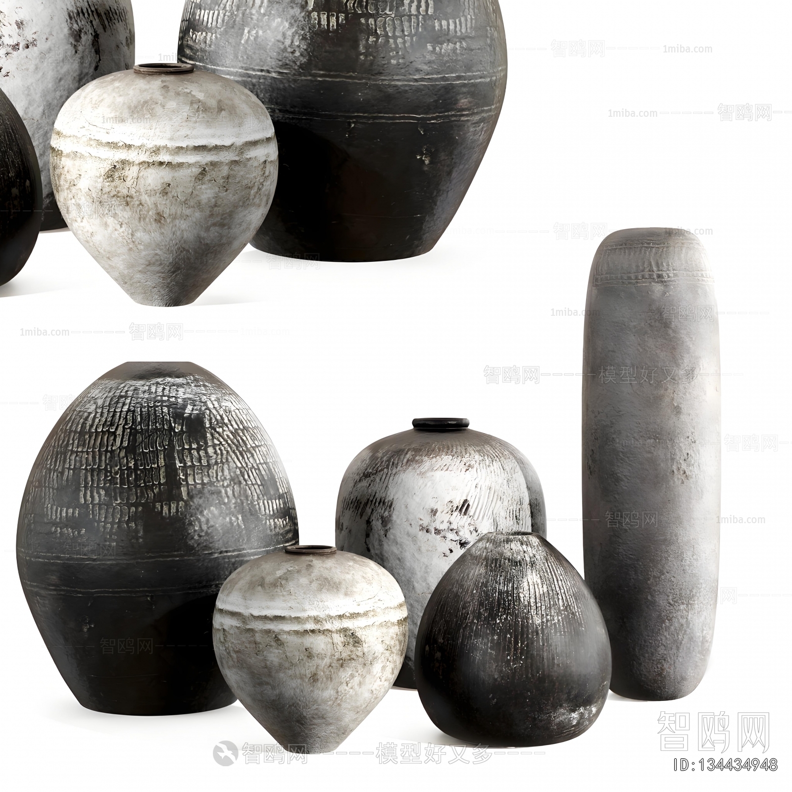 Wabi-sabi Style Clay Pot