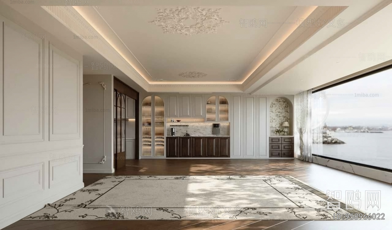 French Style Wine Cabinet