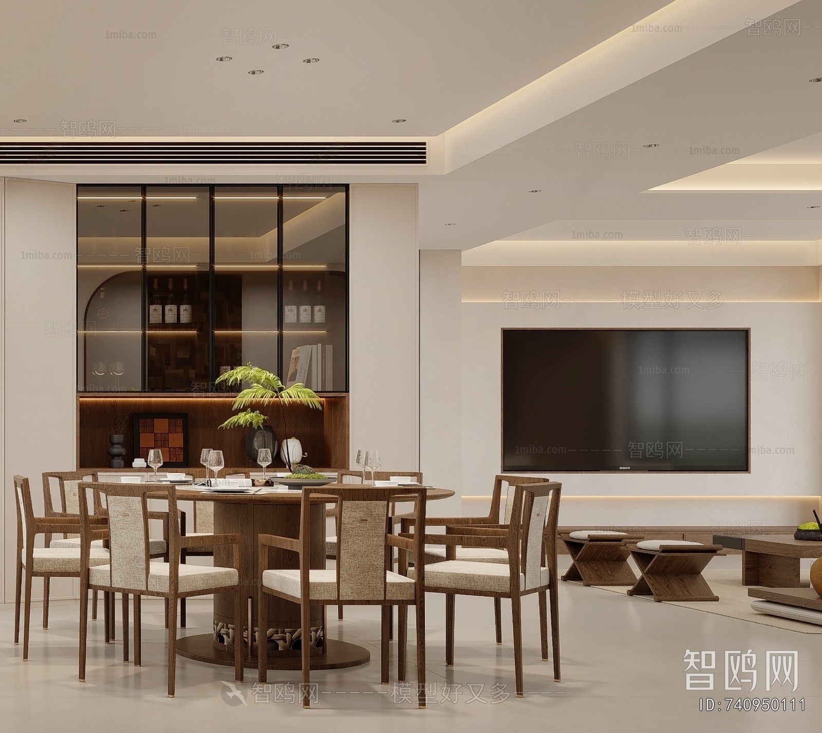 New Chinese Style Dining Room