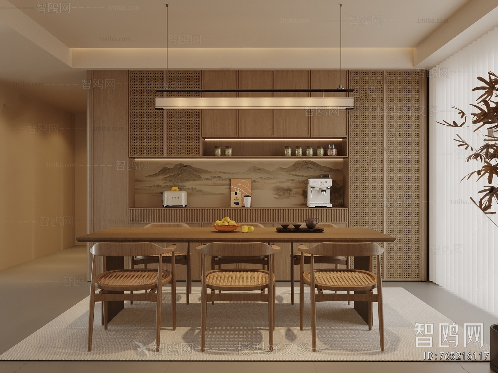 New Chinese Style Dining Room