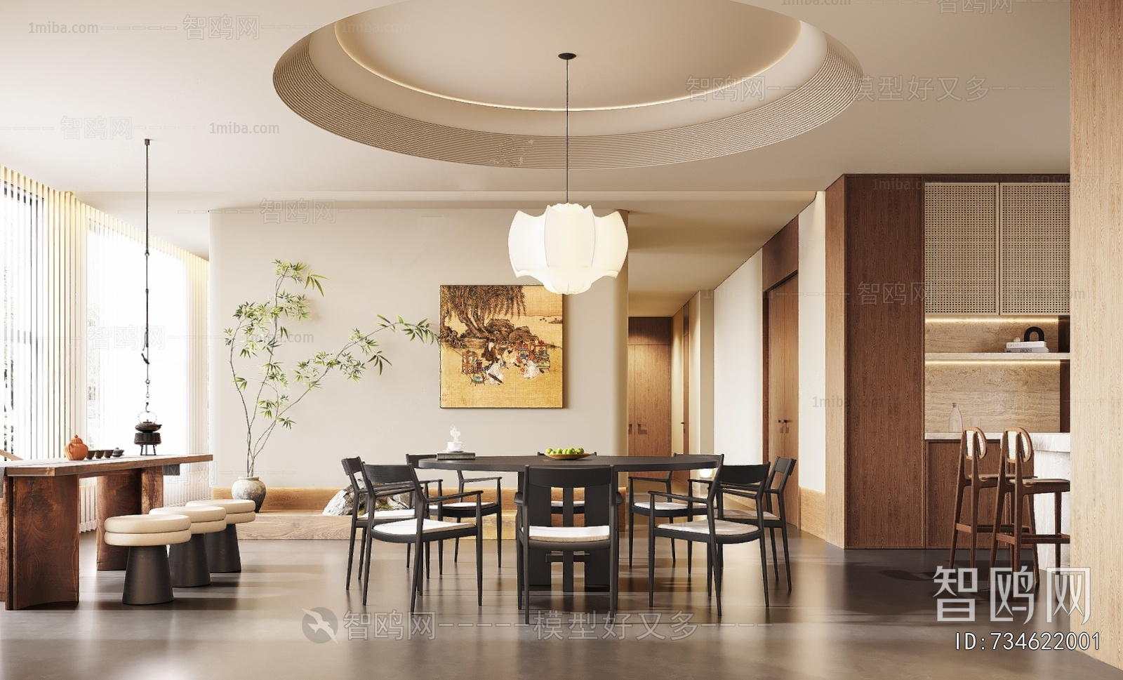 New Chinese Style Dining Room