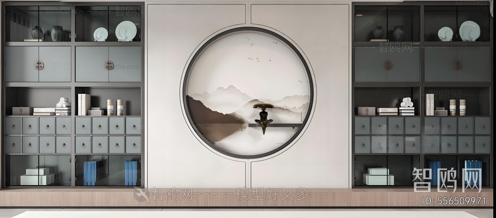 New Chinese Style TV Wall