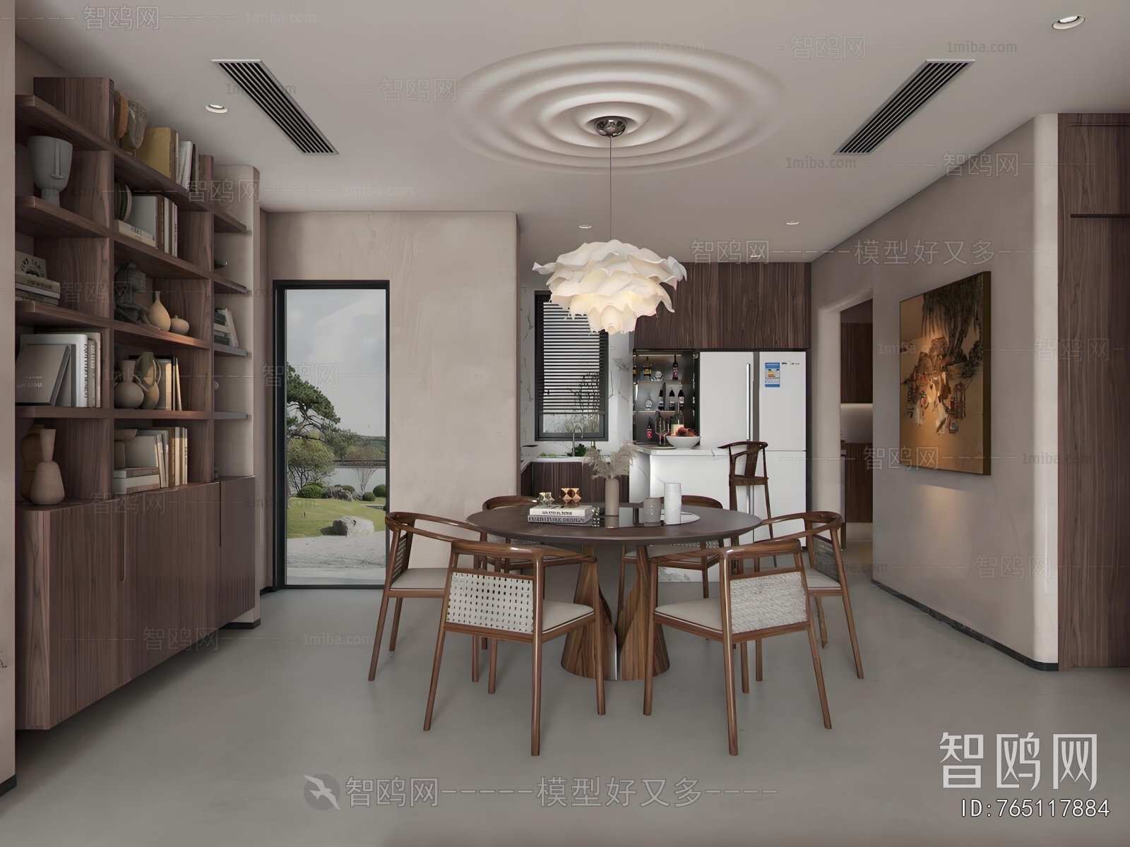 Wabi-sabi Style Dining Room