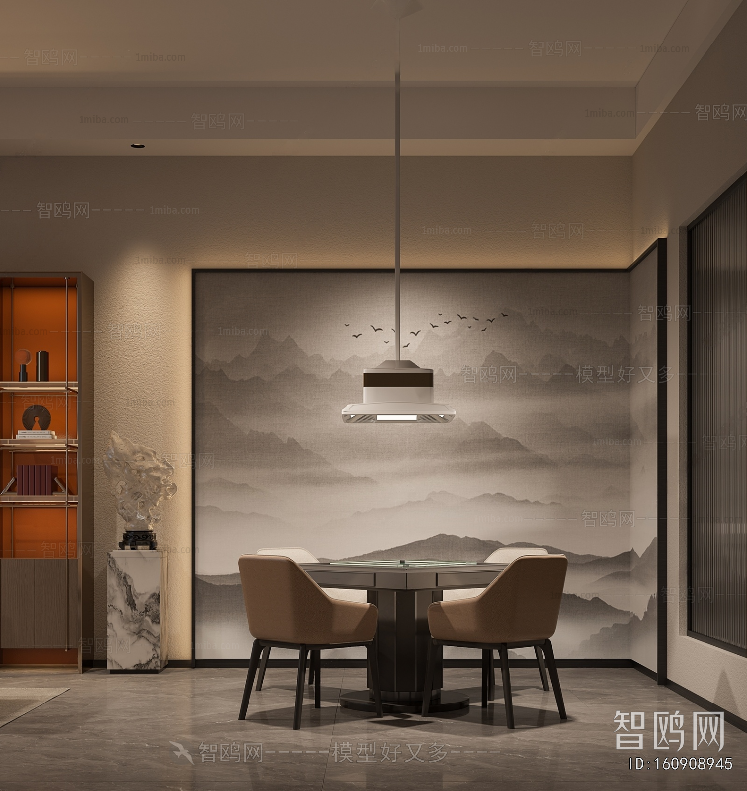 New Chinese Style Chess And Card Room