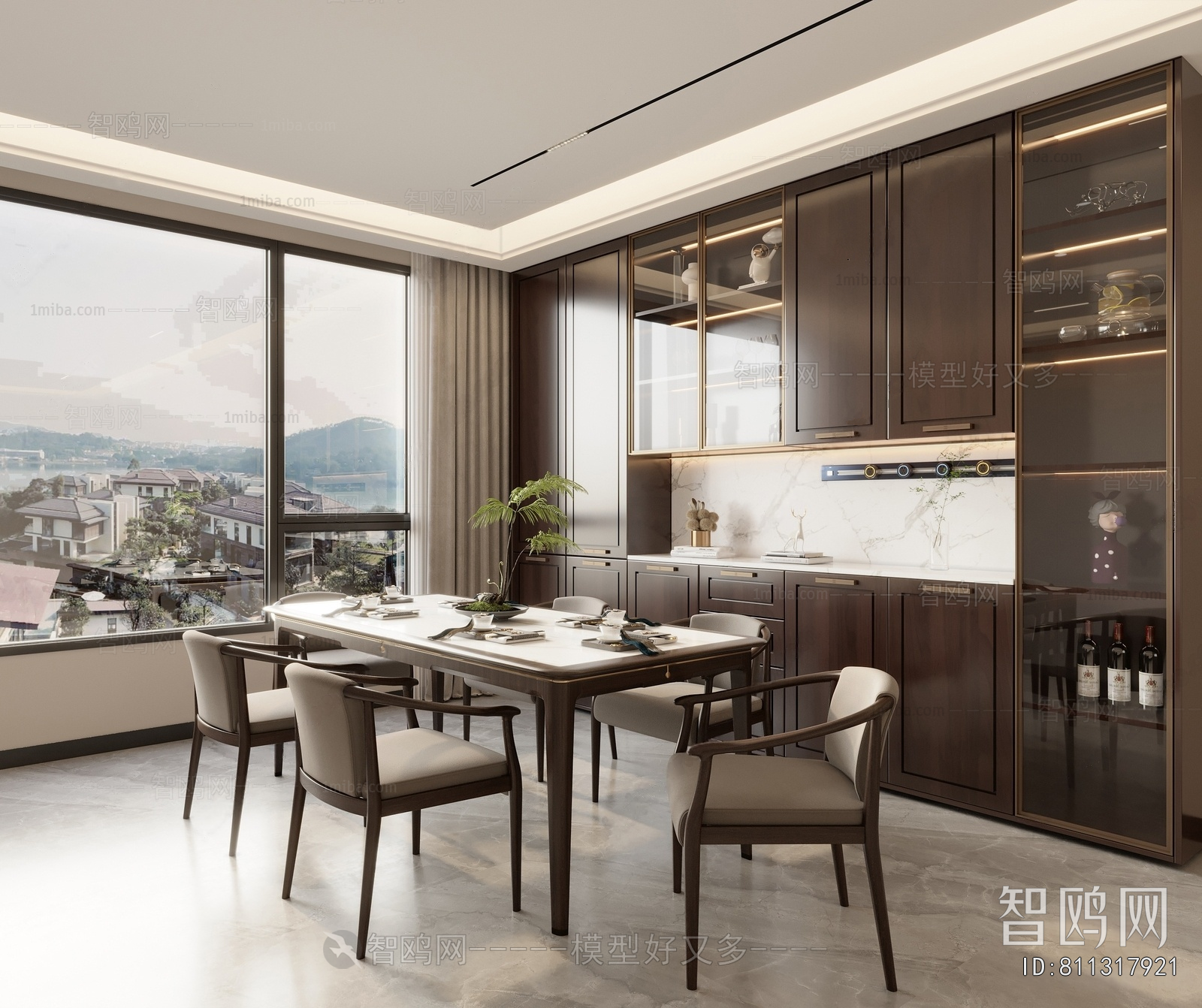 New Chinese Style Dining Room