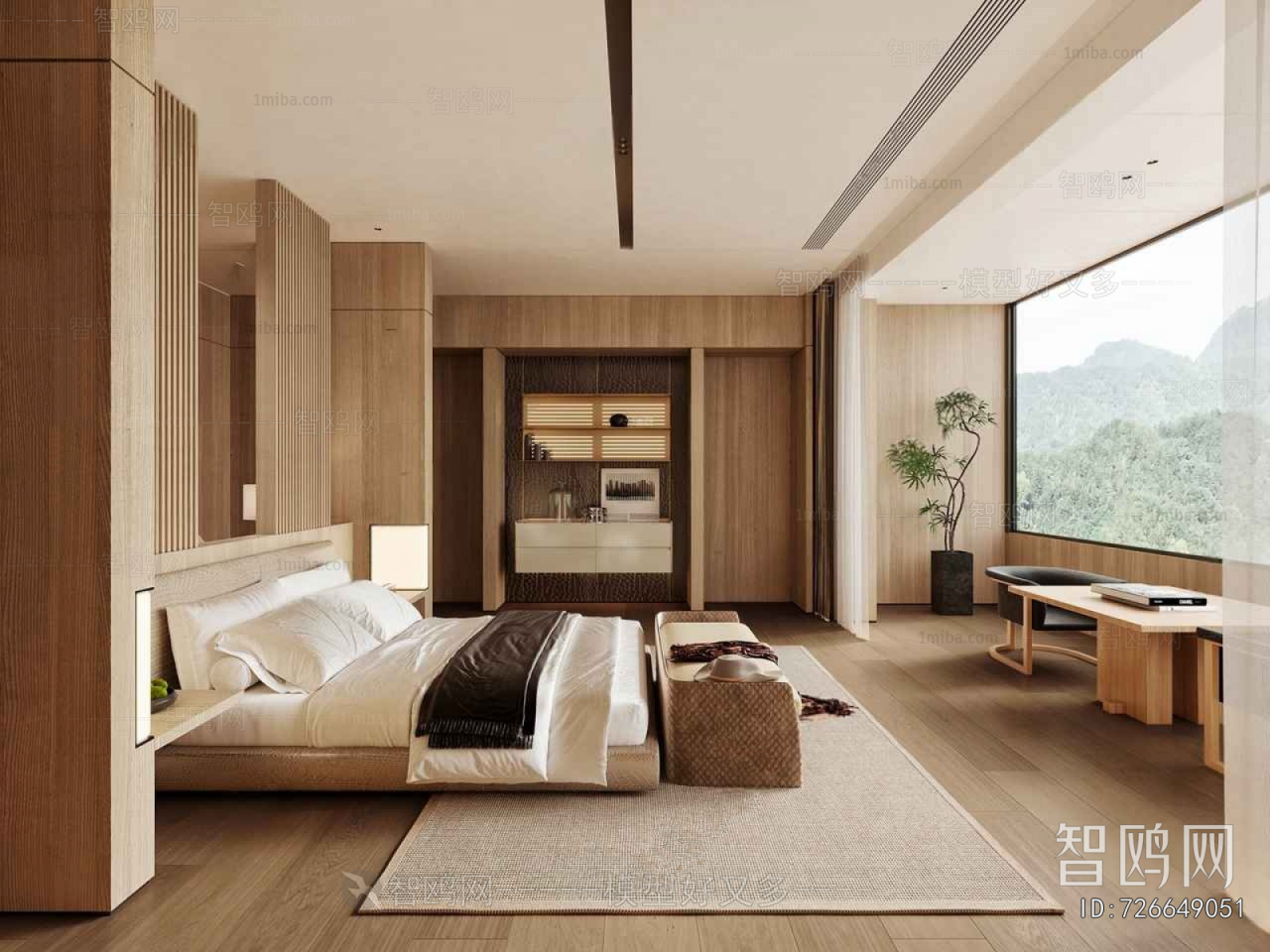 Wabi-sabi Style Bedroom