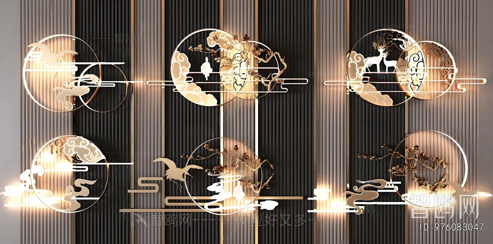 New Chinese Style Wall Lamp