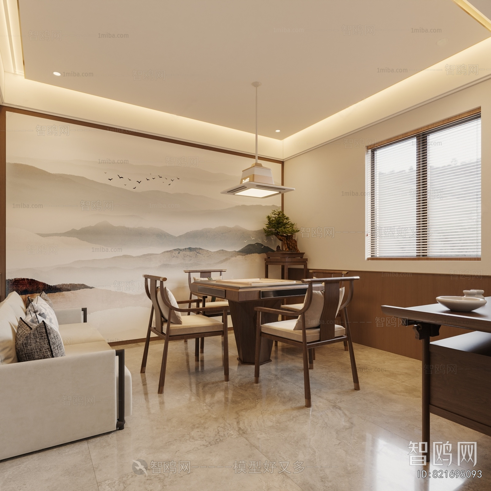 New Chinese Style Chess And Card Room