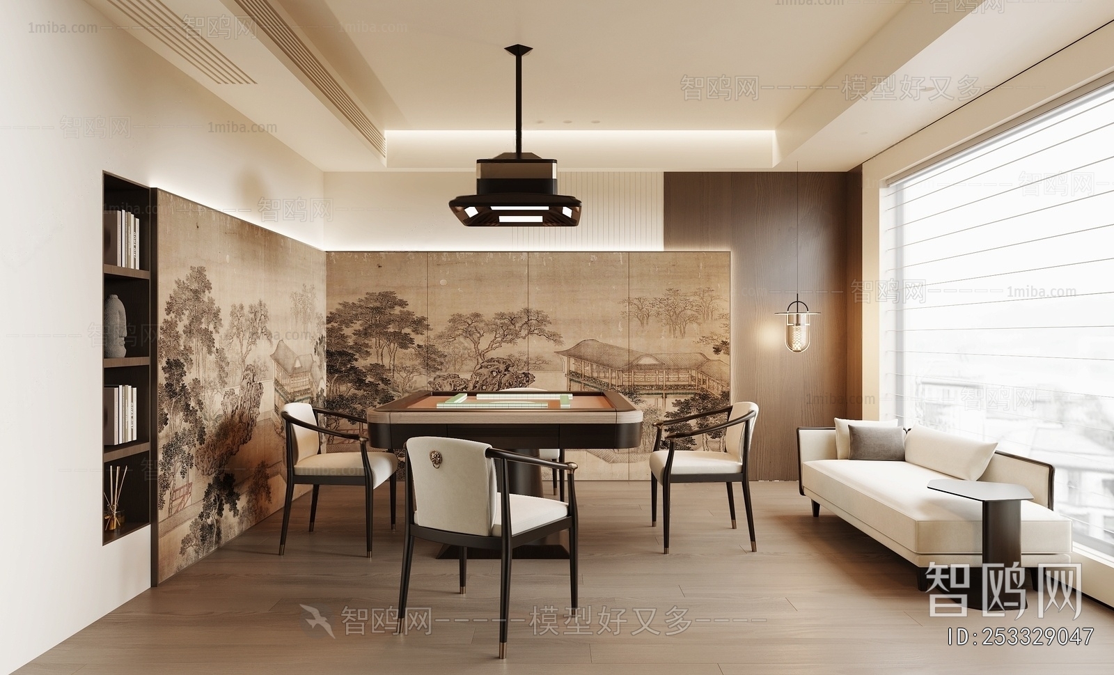 New Chinese Style Chess And Card Room