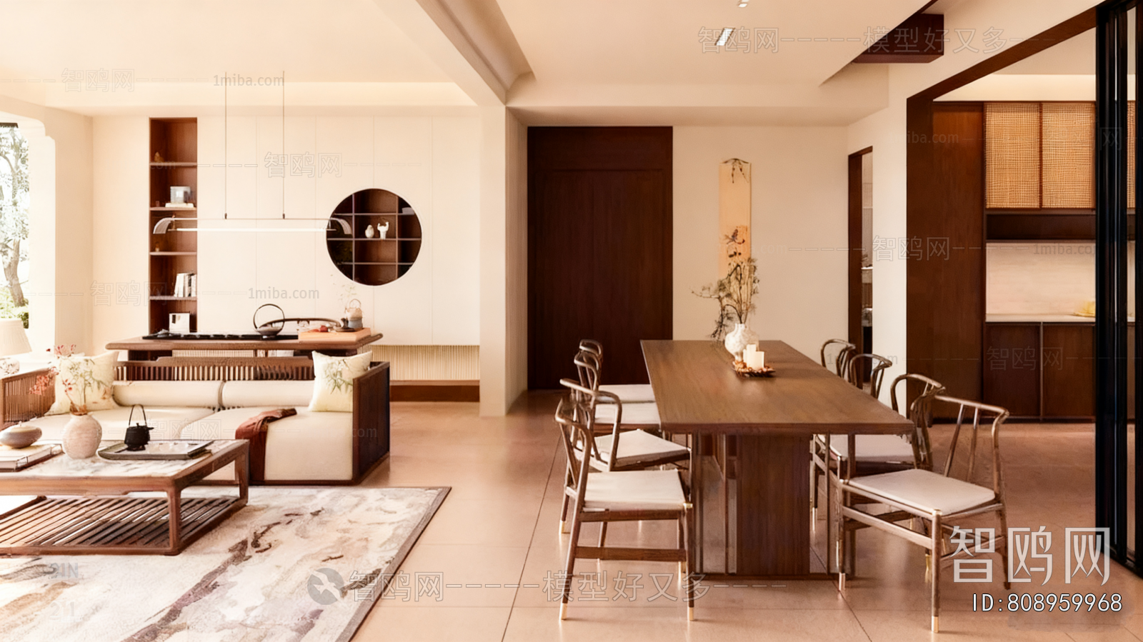 New Chinese Style A Living Room