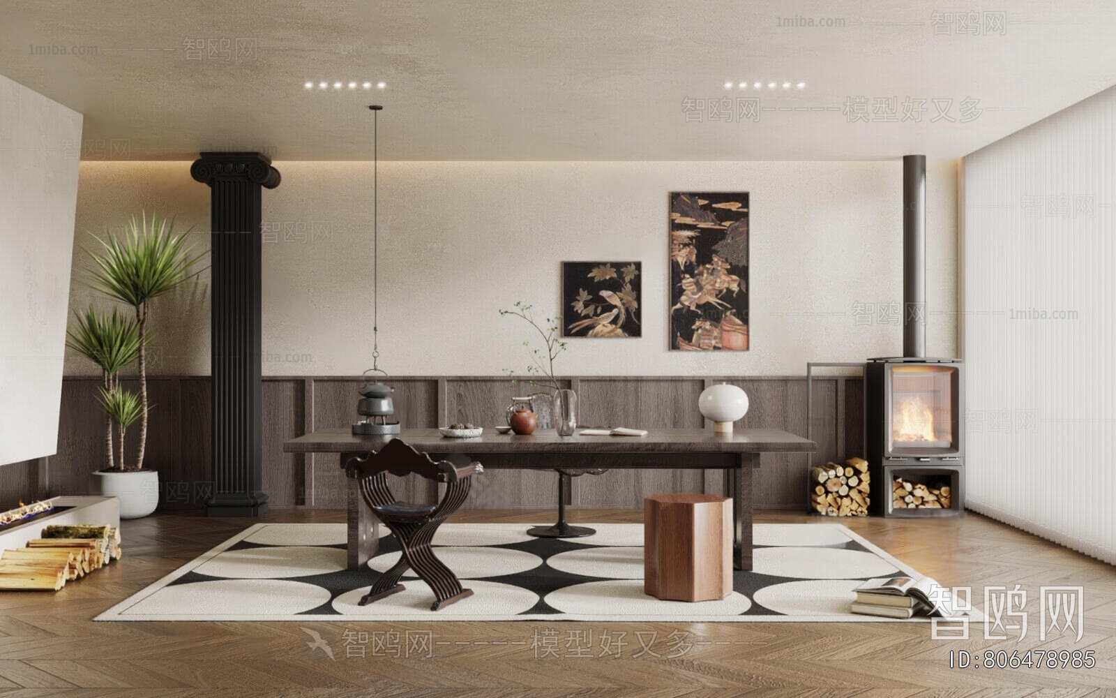 French Style Study Space