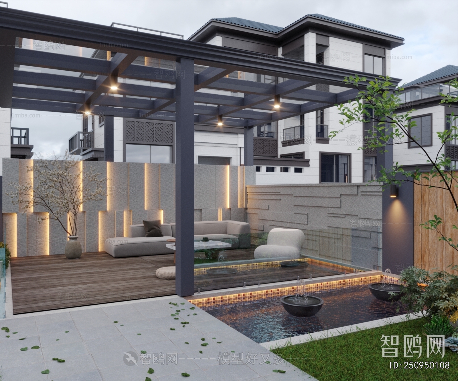 Modern Courtyard/landscape