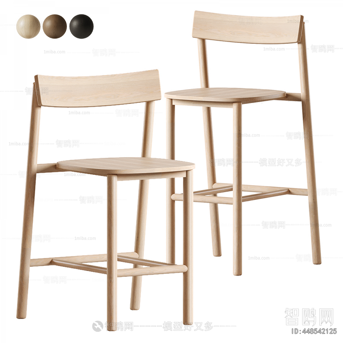 Nordic Style Bar Chair
