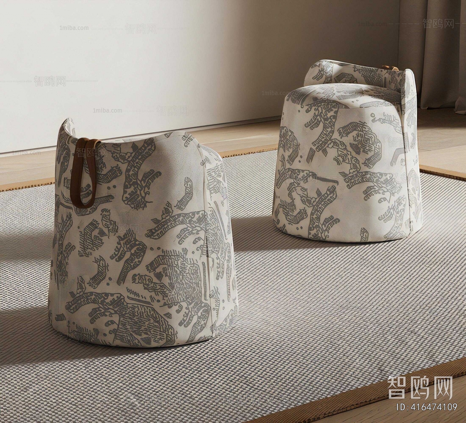 French Style Sofa Stool