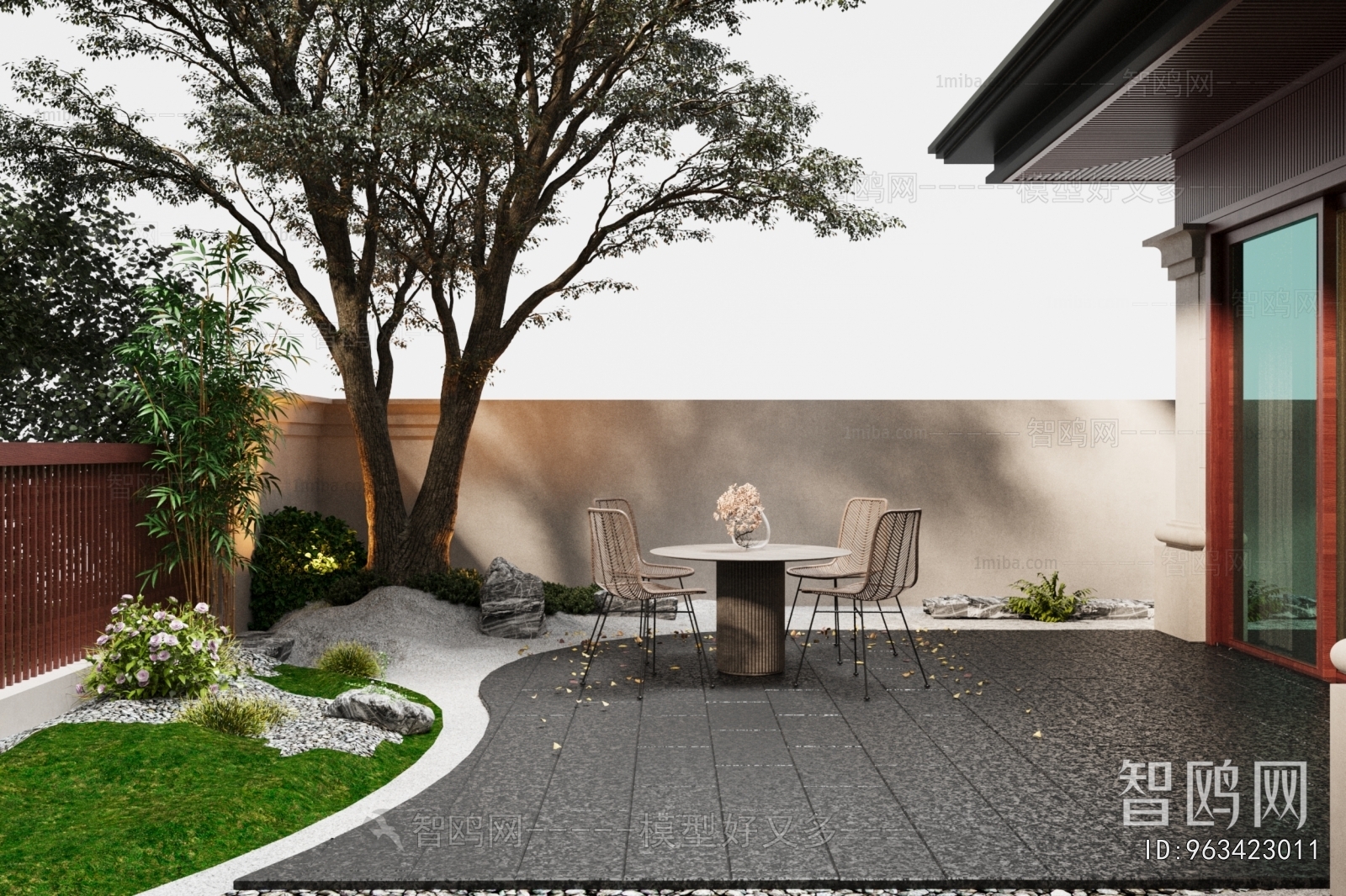 New Chinese Style Courtyard/landscape