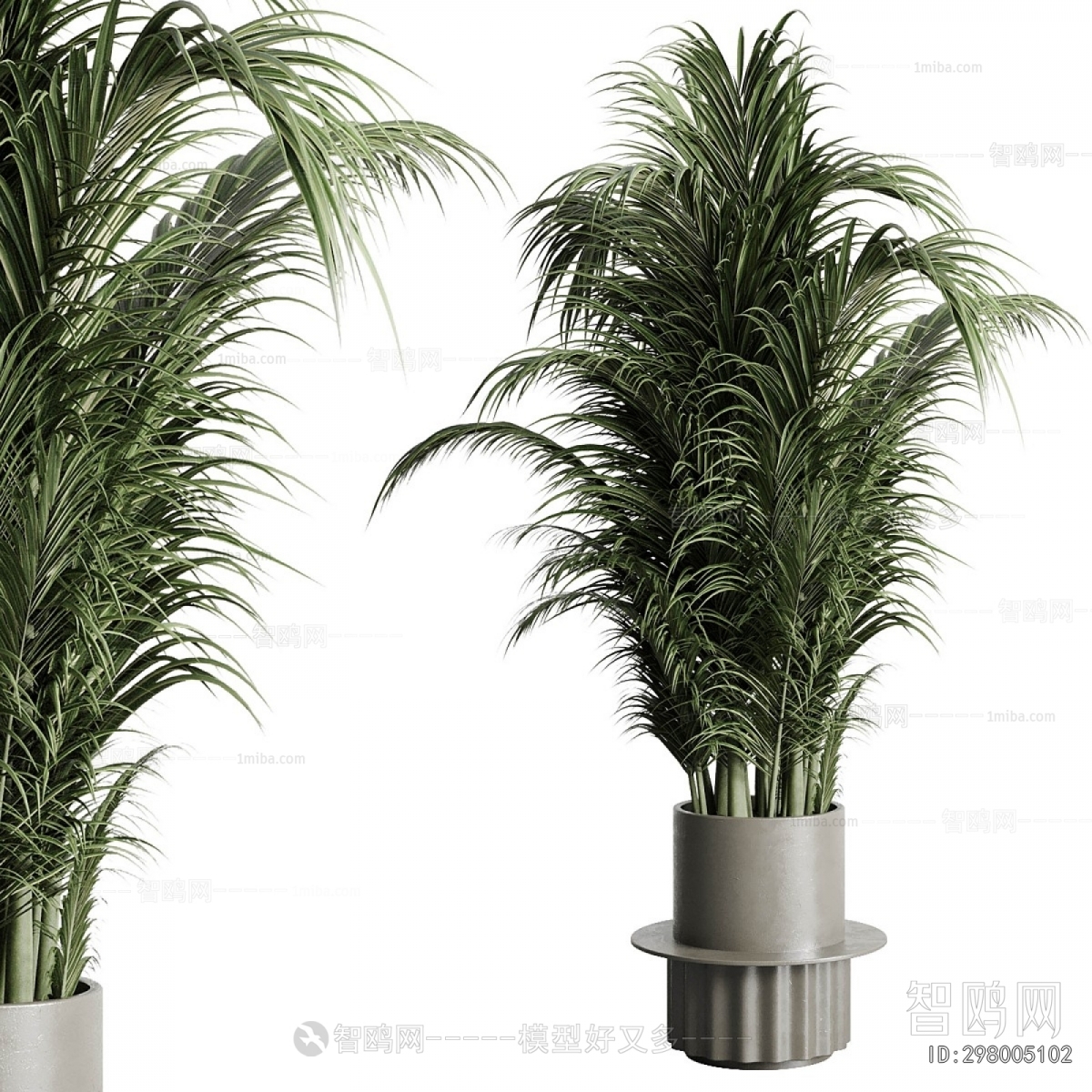 Modern Ground Green Plant Potted Plants