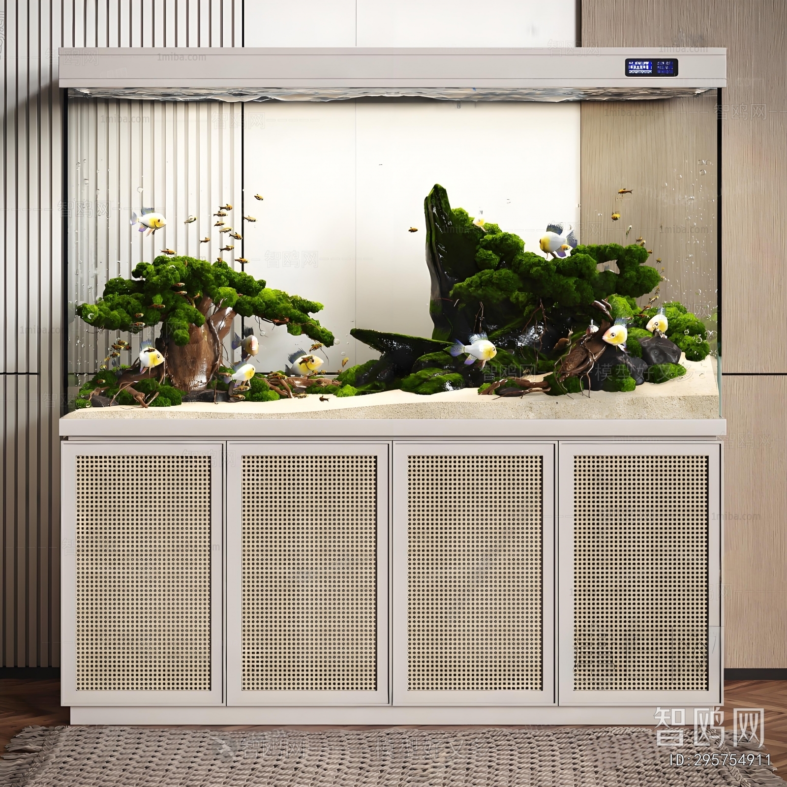 Wabi-sabi Style Fish Tank