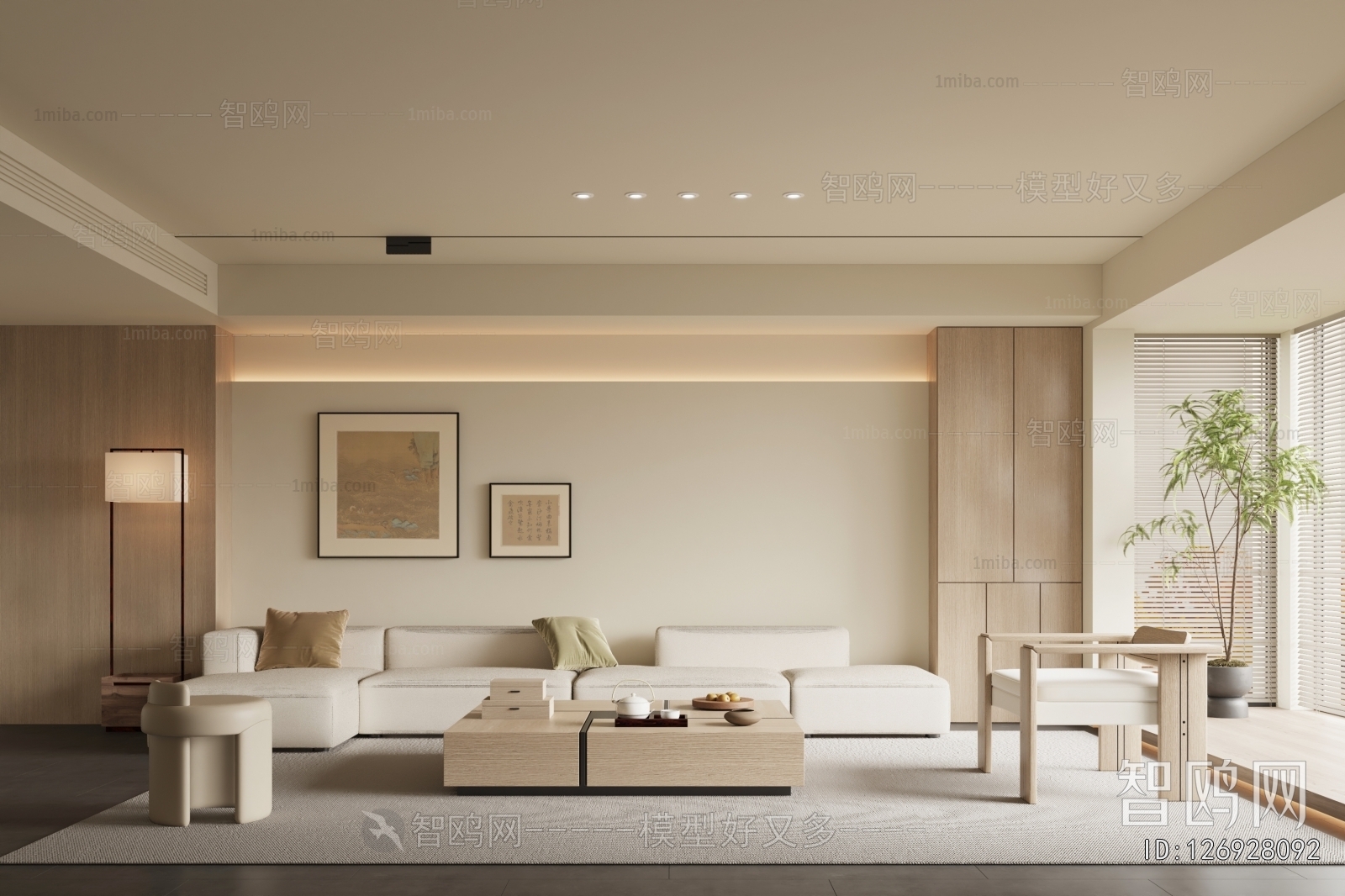 New Chinese Style A Living Room