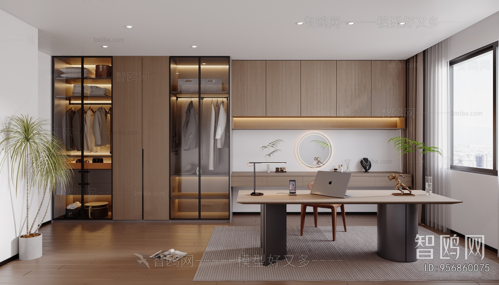 Modern Clothes Storage Area