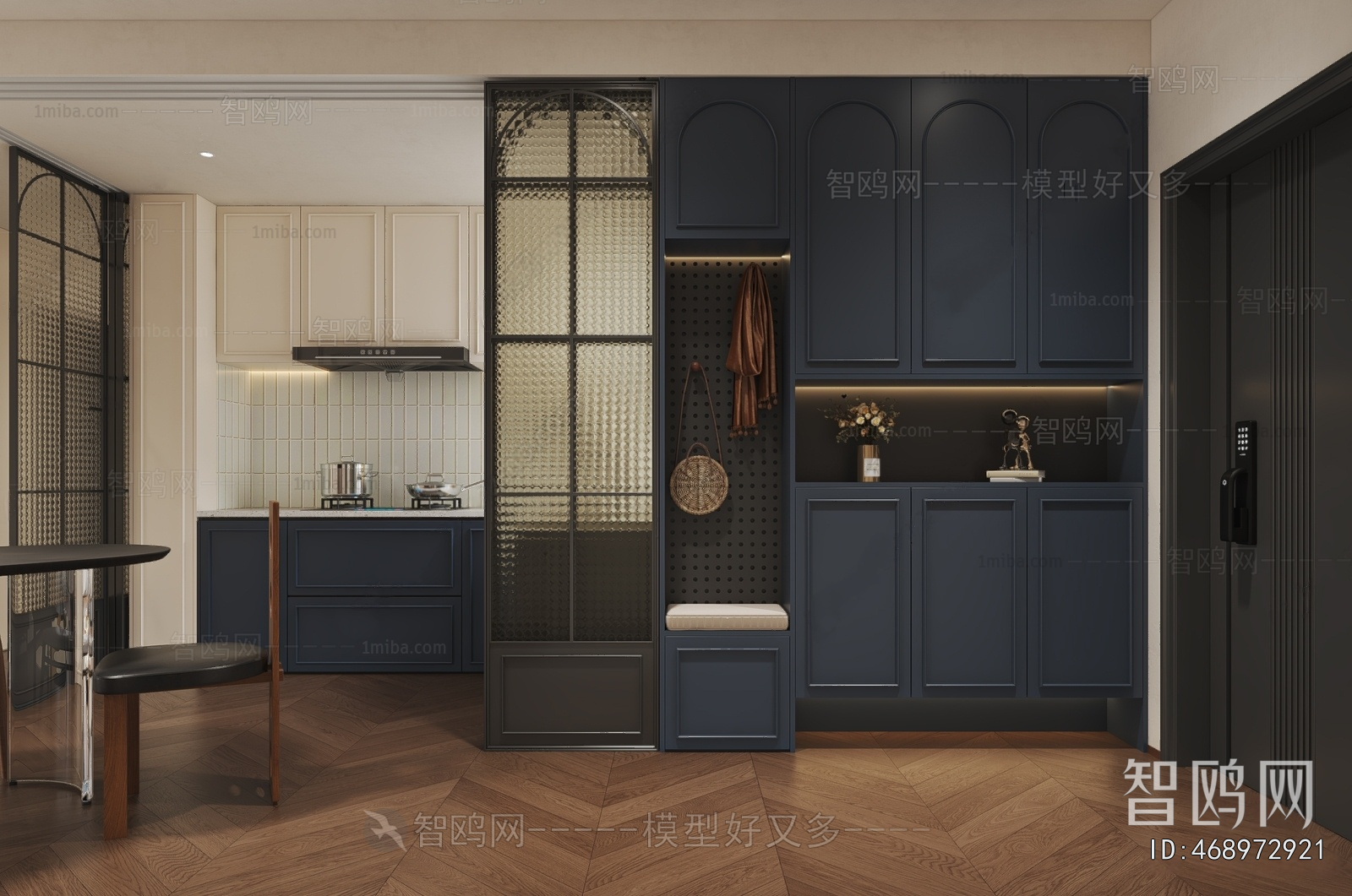 French Style Hallway