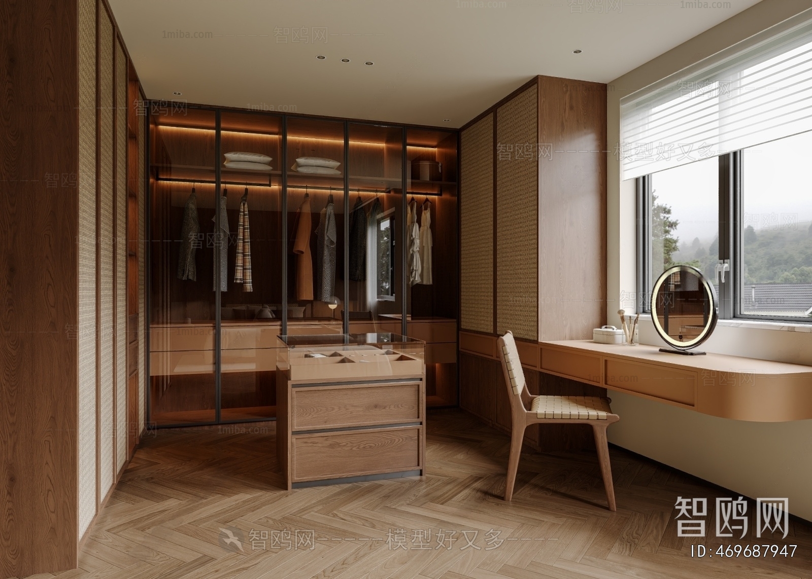 Modern Clothes Storage Area