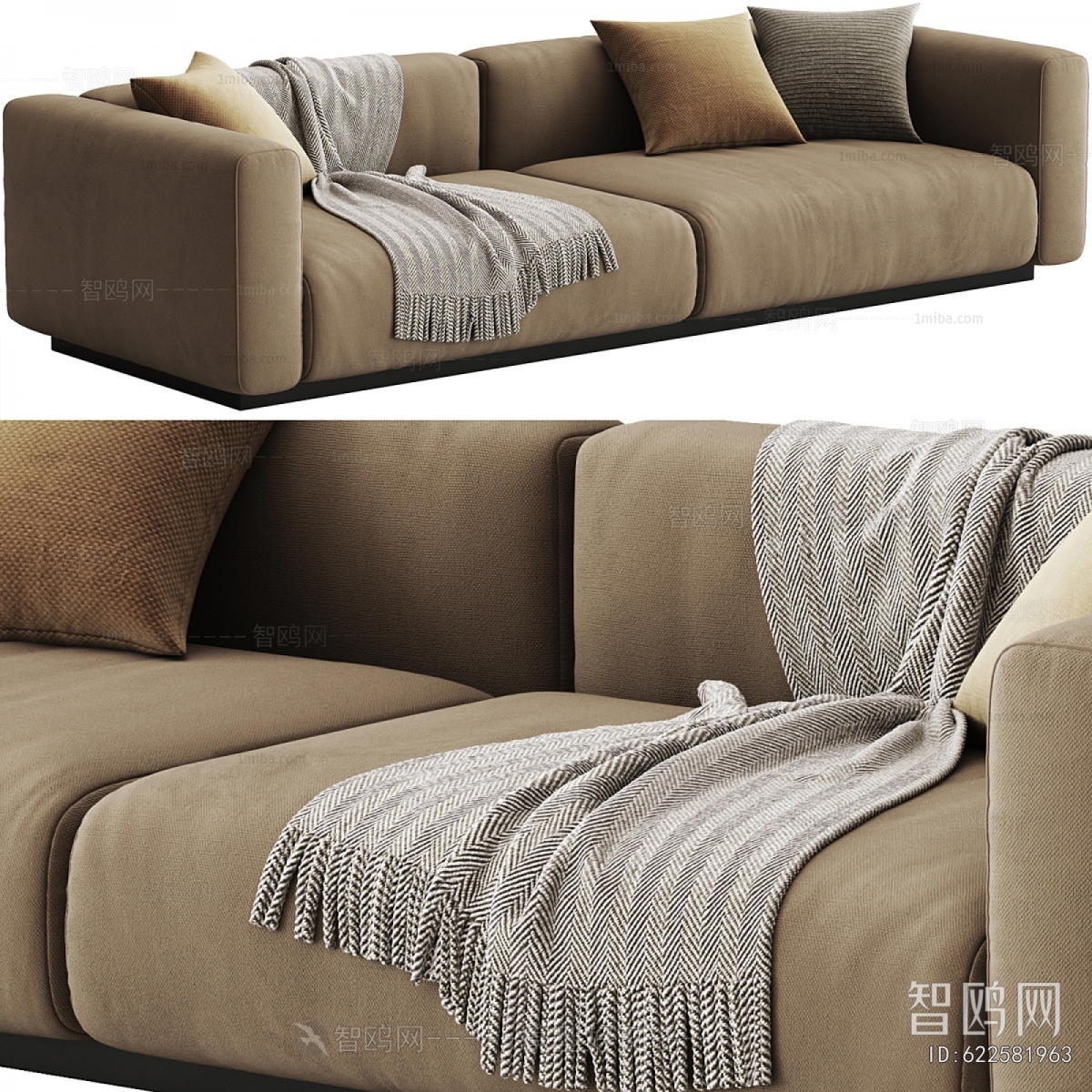 Modern Multi Person Sofa