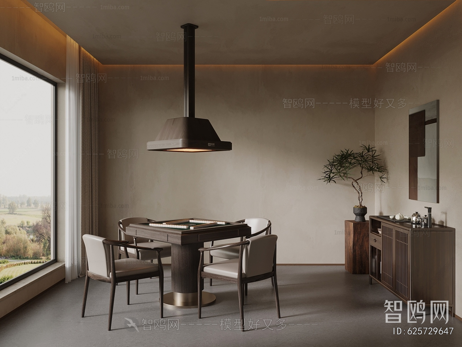 New Chinese Style Chess And Card Room