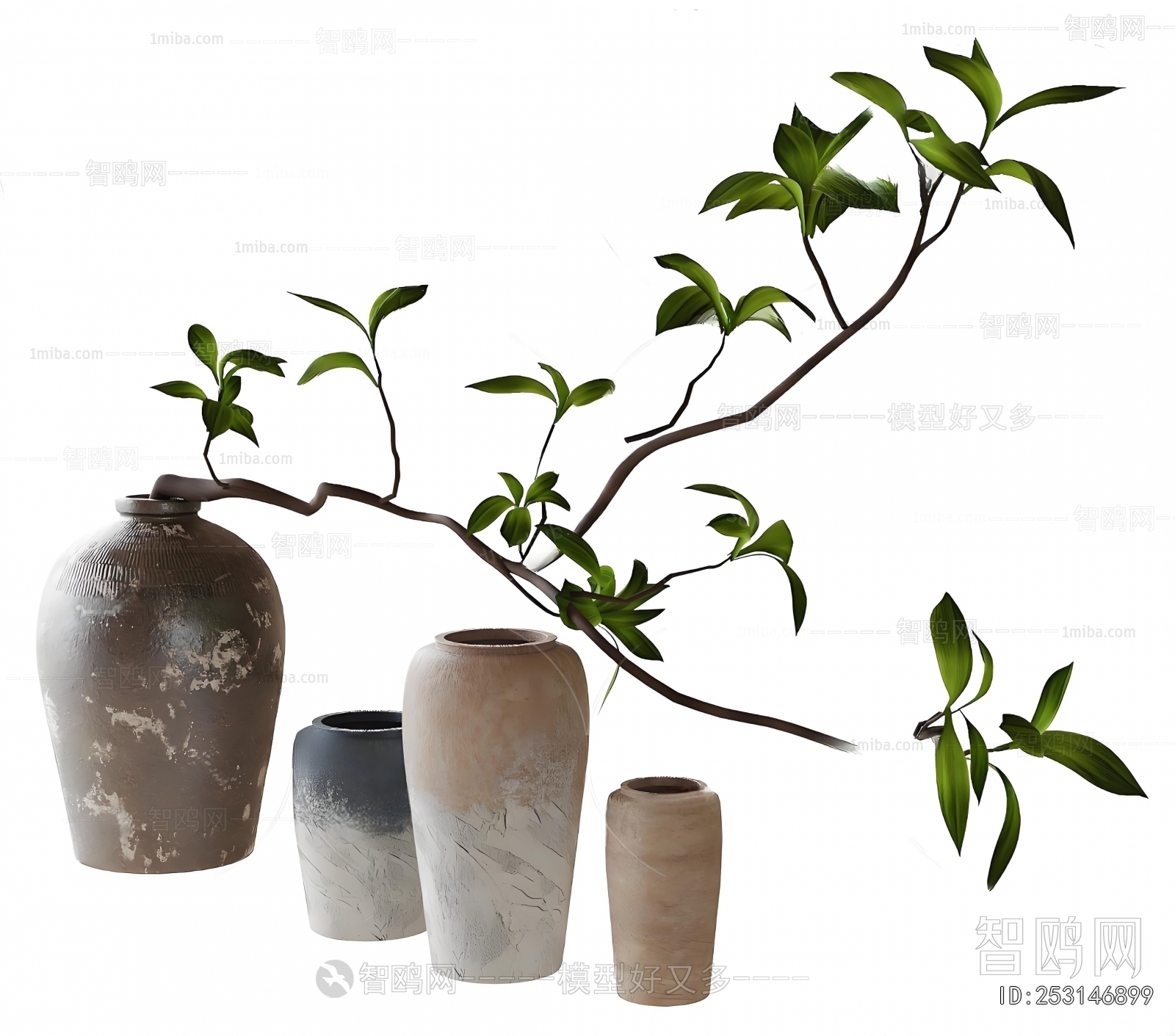 Wabi-sabi Style Clay Pot