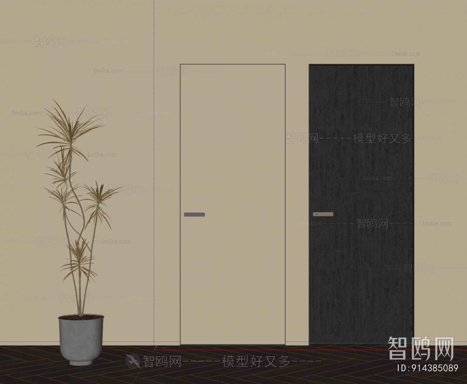 Modern Single Door