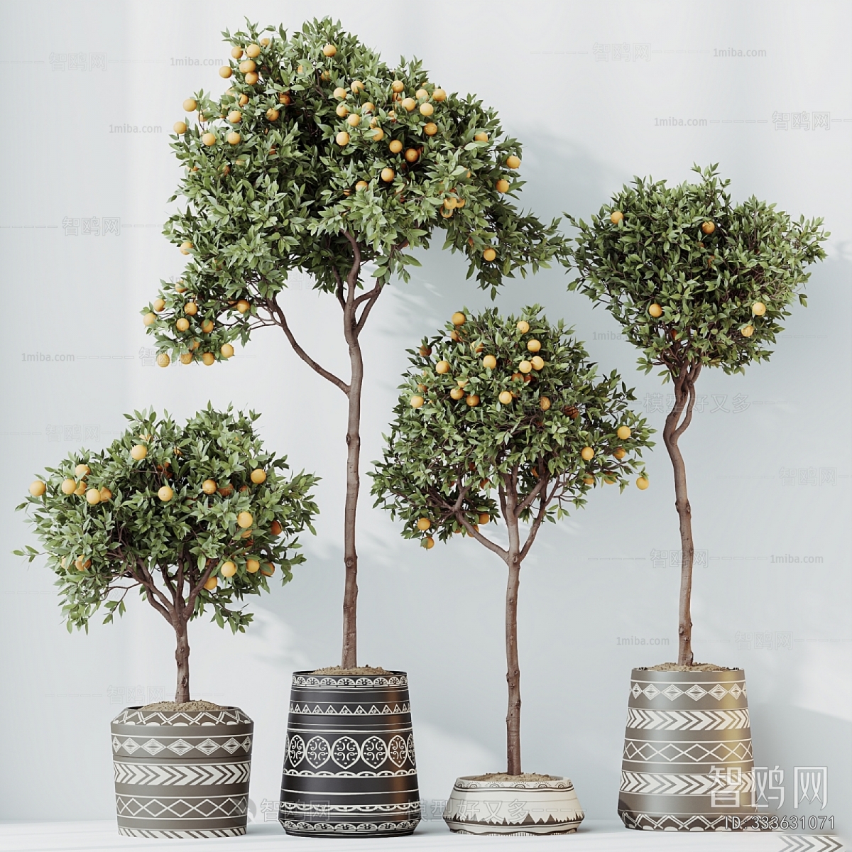 Modern Ground Green Plant Potted Plants