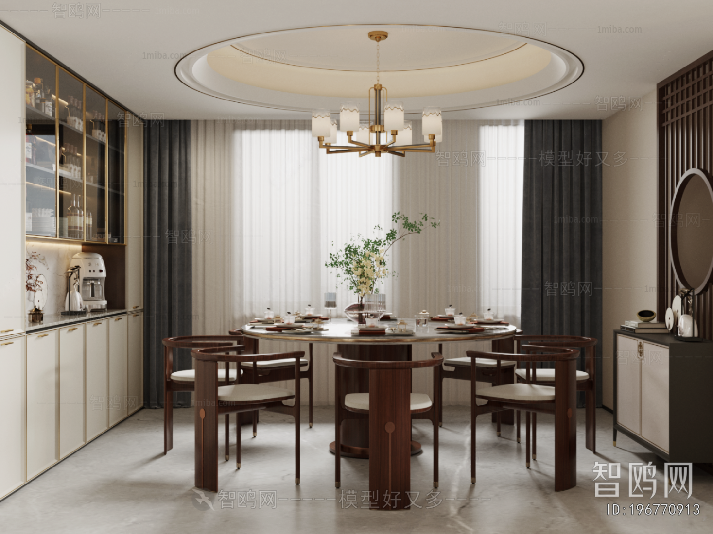 New Chinese Style Dining Room