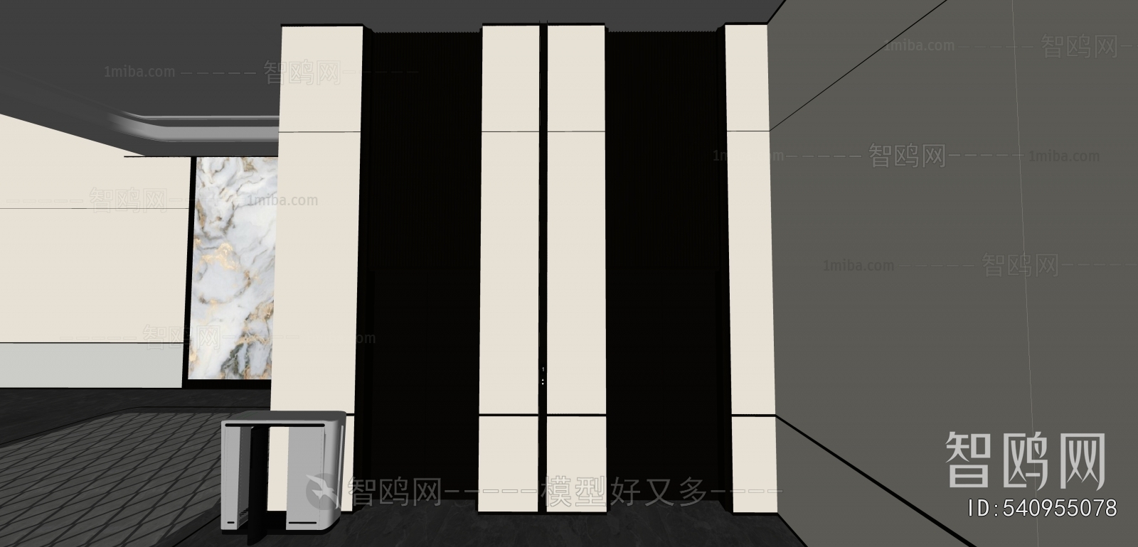 Modern Office Elevator Hall