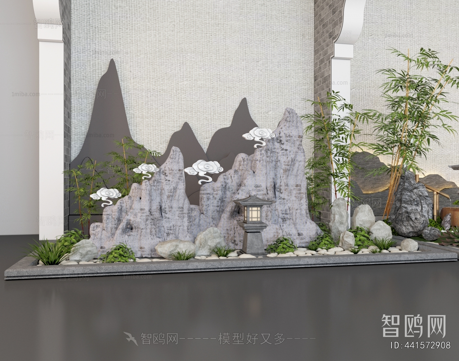 New Chinese Style Plant Landscaping