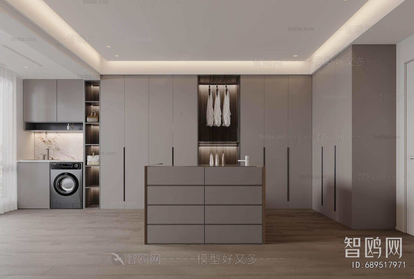 Modern Clothes Storage Area