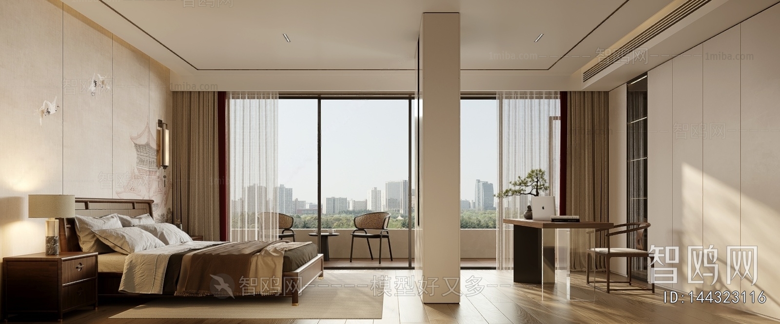 New Chinese Style Bedroom