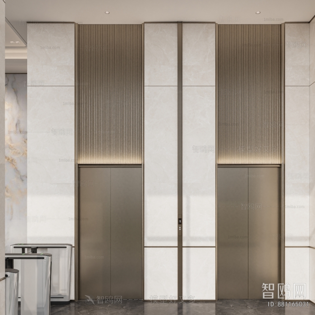 Modern Office Elevator Hall