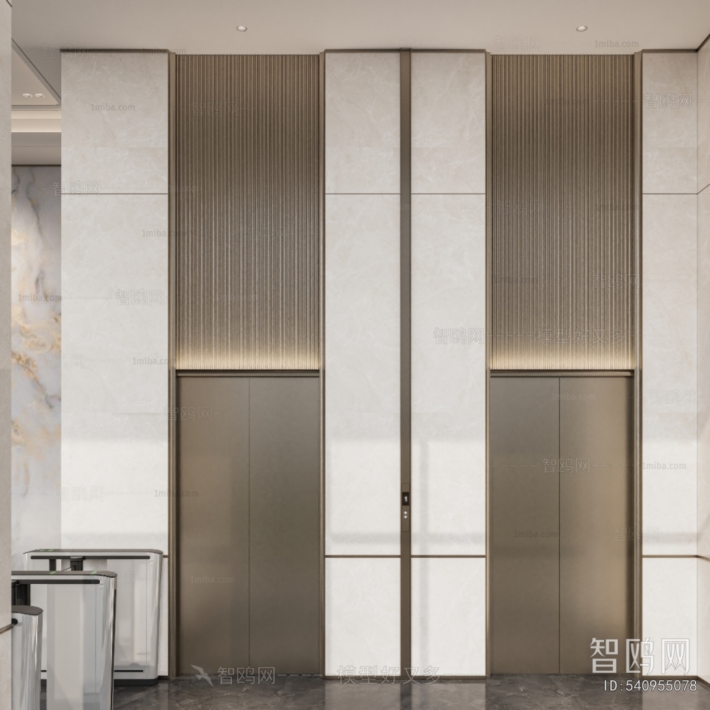 Modern Office Elevator Hall