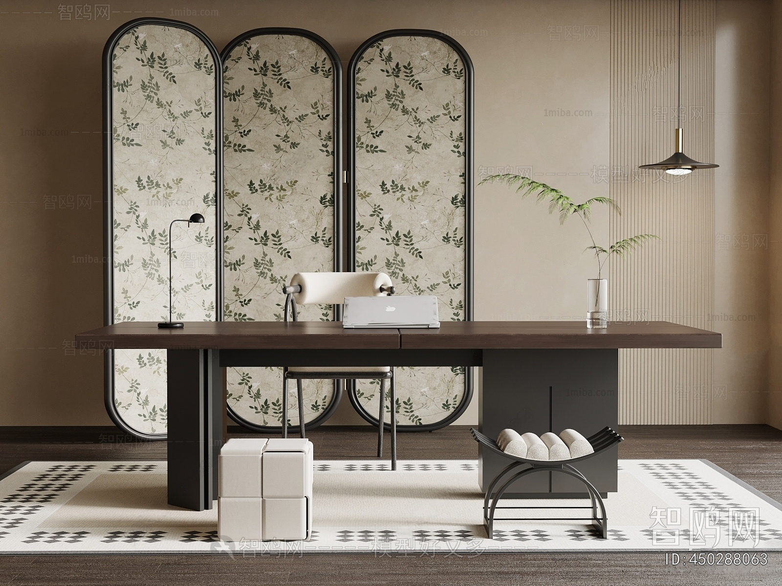 French Style Computer Desk And Chair