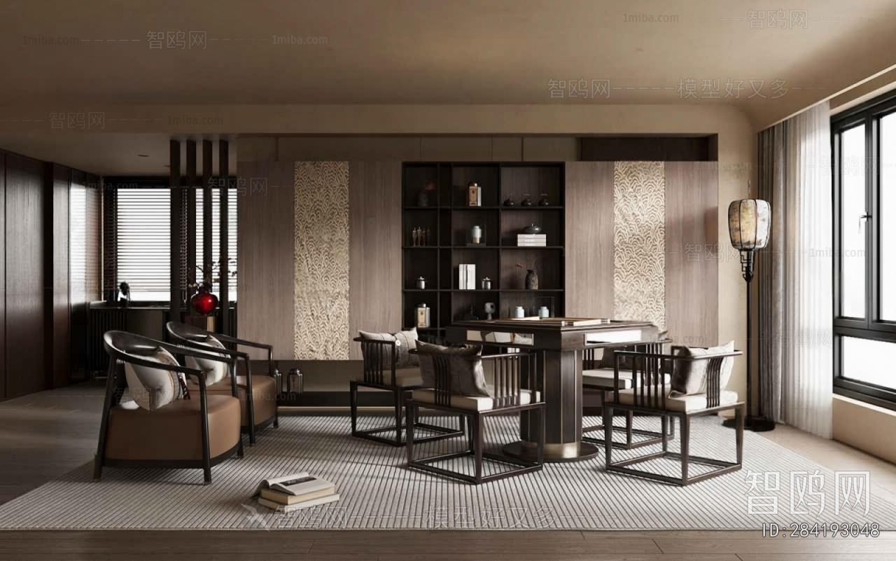 New Chinese Style Chess And Card Room